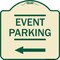 Signmission Thanks for Coming Turn Right for Exit Event Parking W/ Left Arrow Alum, 18" L, 18" H, TG-1818-22824 A-DES-TG-1818-22824 - alternate 1